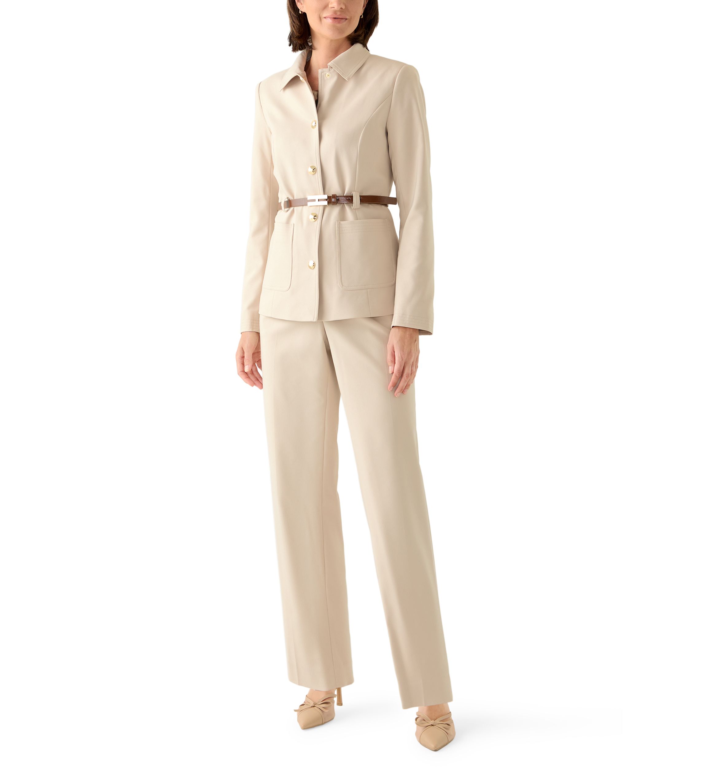 Womens Slim Fit Ankle Pants