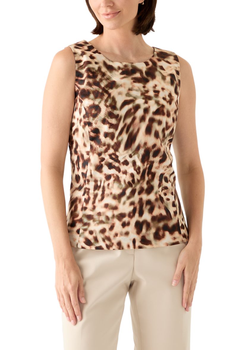 Womens Sleeveless Poplin Top