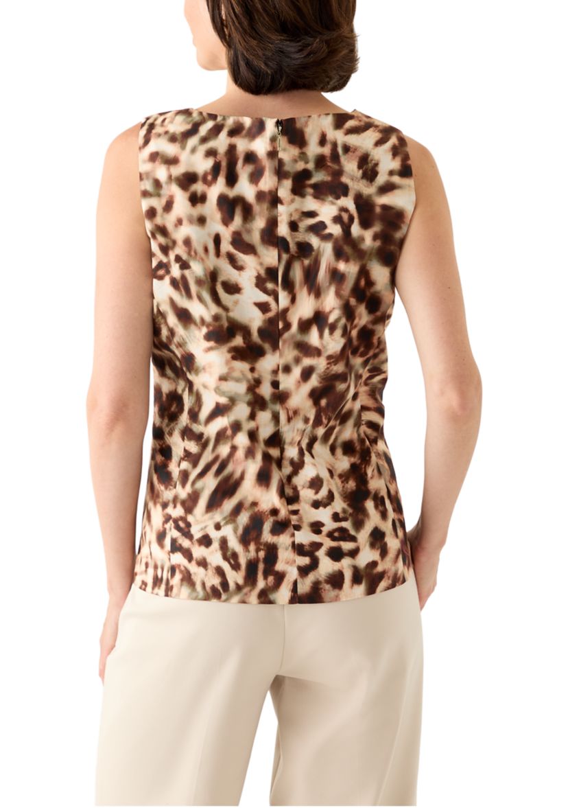 Womens Sleeveless Poplin Top