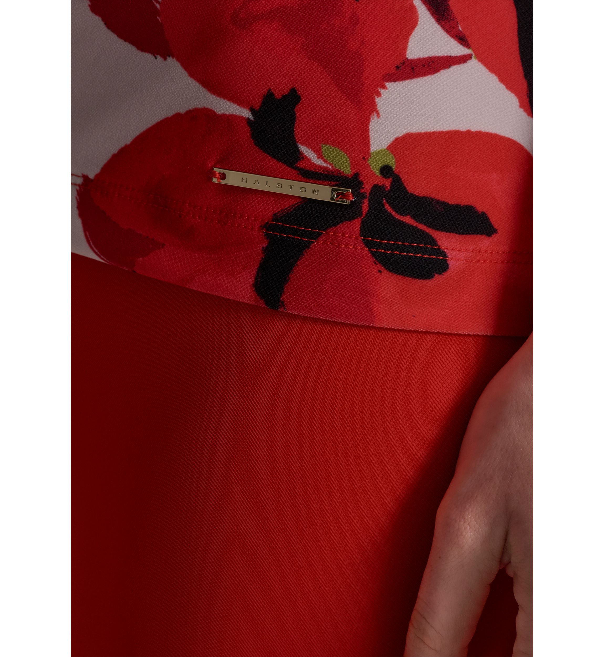 Womens Printed Cowl Neck Top