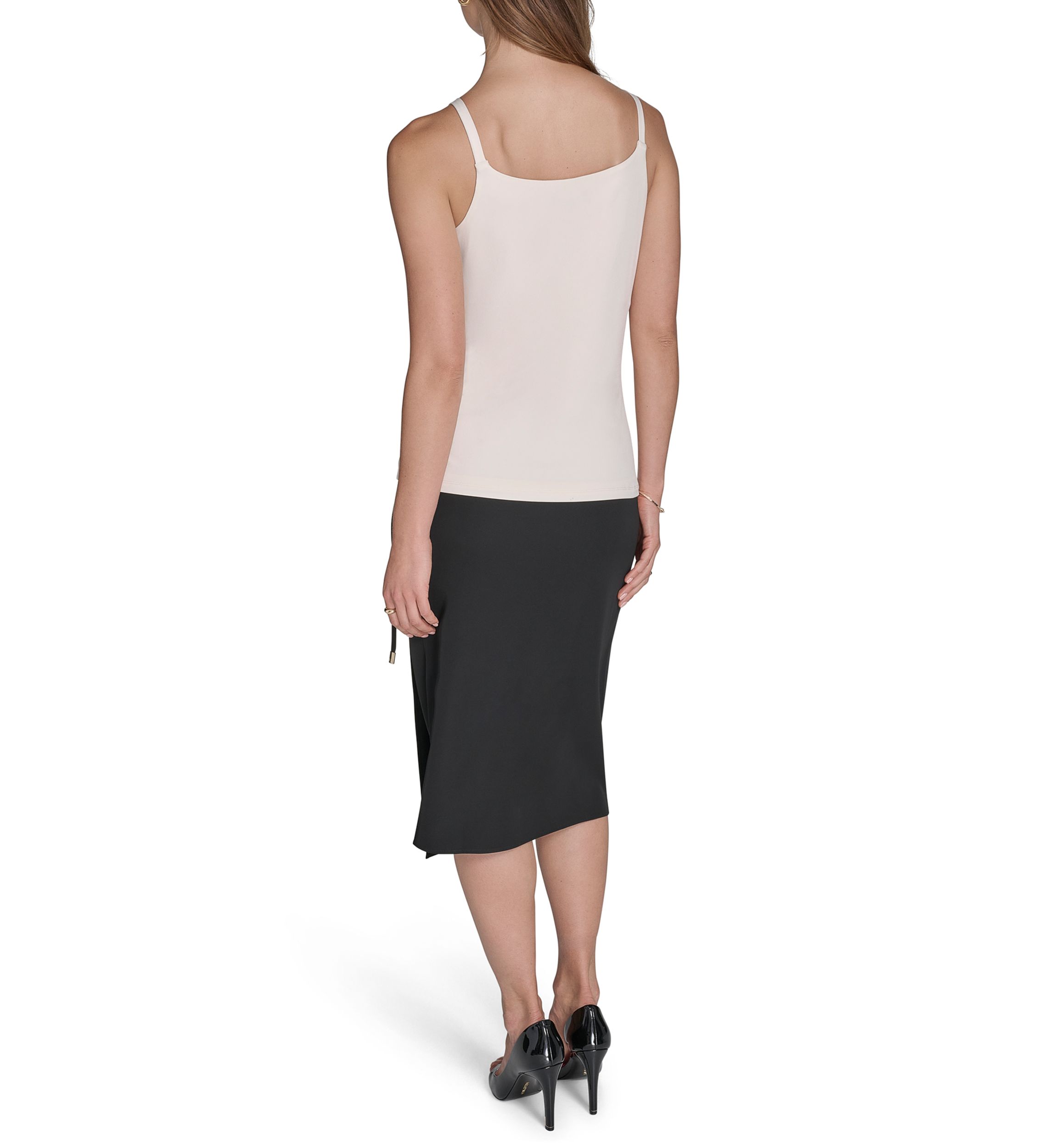 Womens Hardware Sleeveless Jersey Top