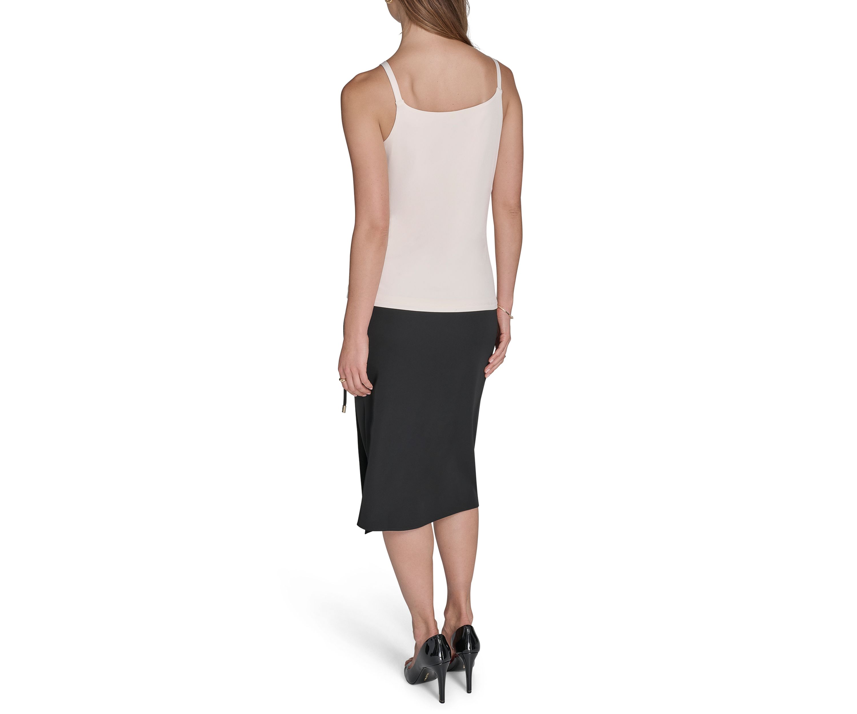 Womens Hardware Sleeveless Jersey Top