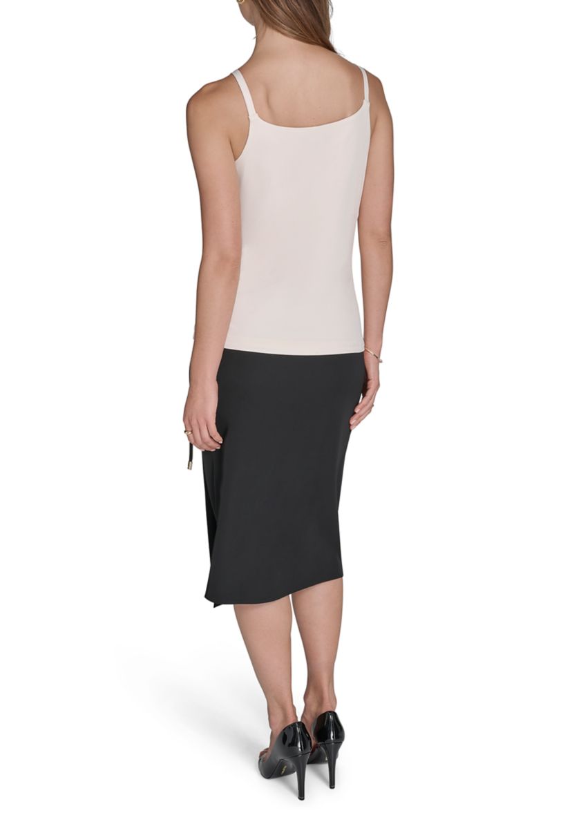 Womens Hardware Sleeveless Jersey Top