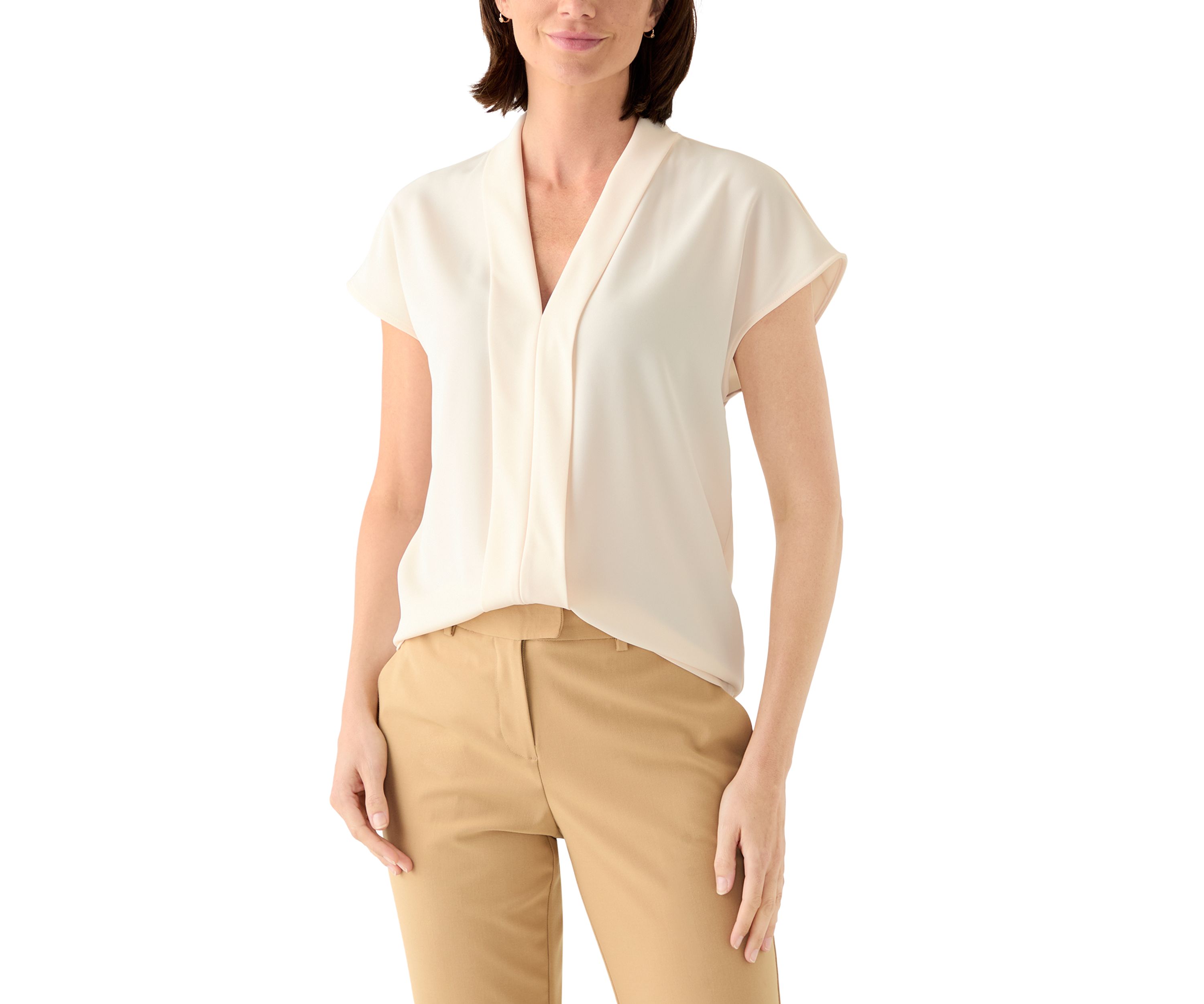 Womens Soft Suit Short Sleeve Top