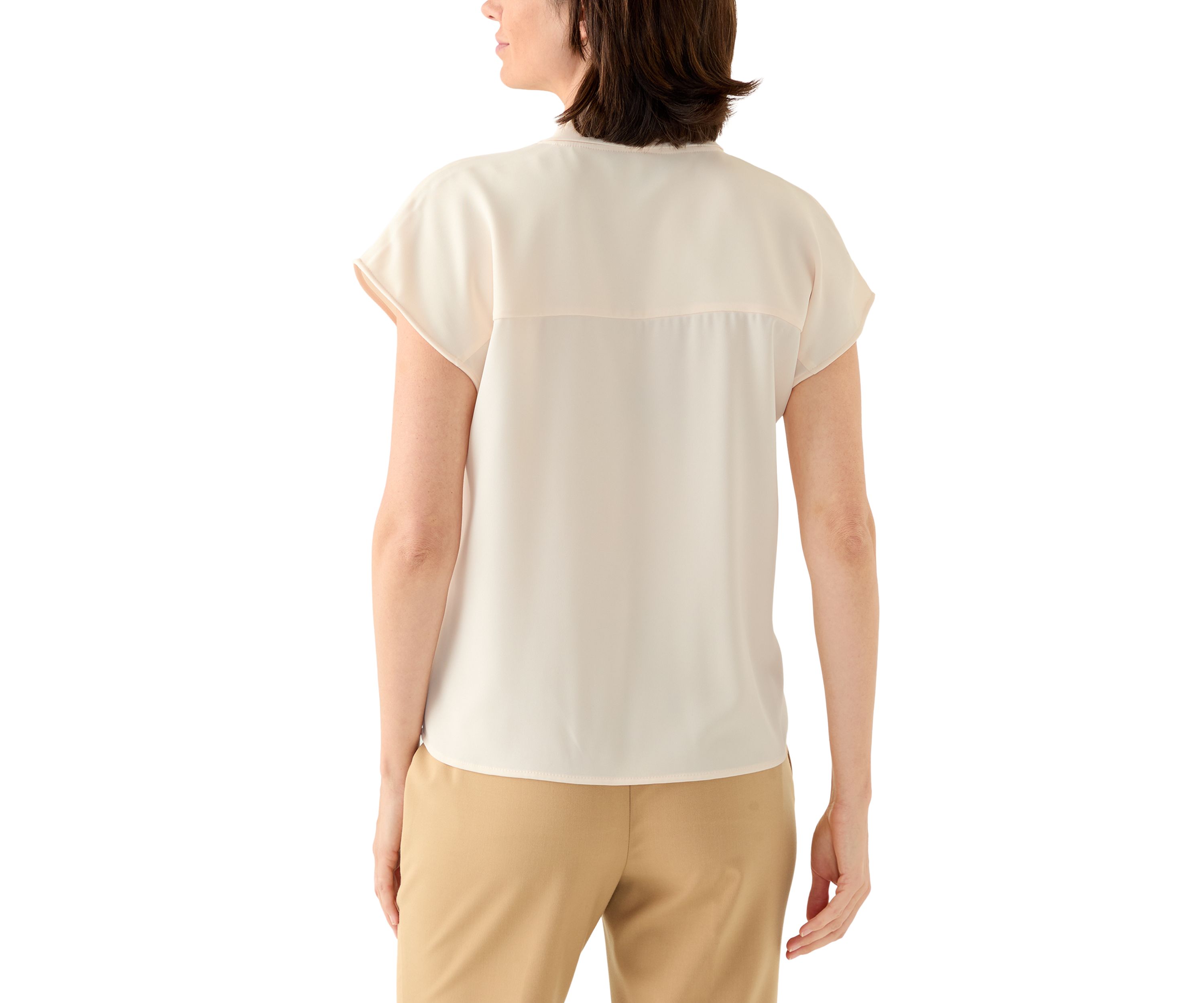 Womens Soft Suit Short Sleeve Top