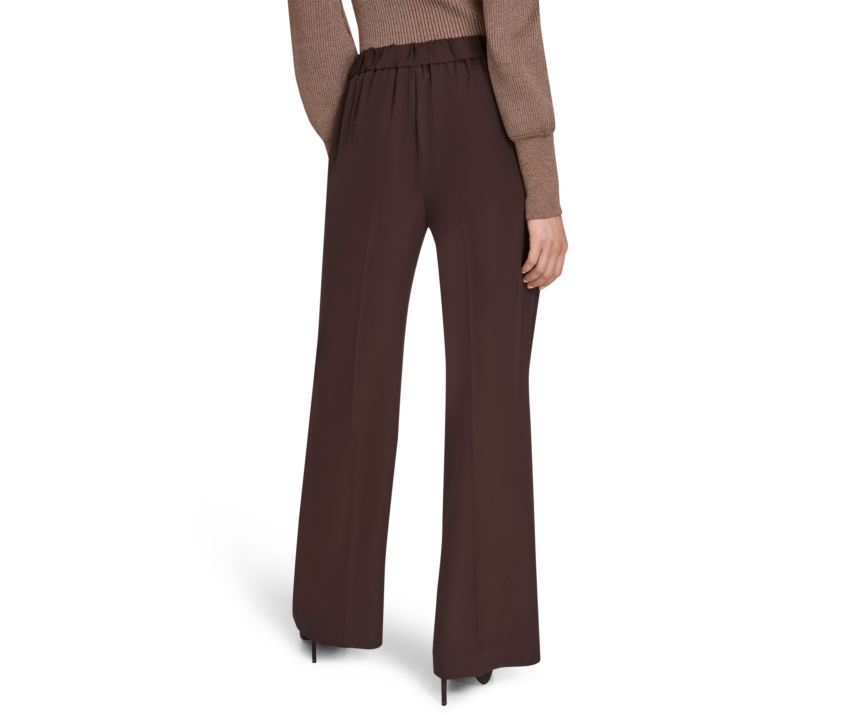Womens Pull On Wide Leg Pants