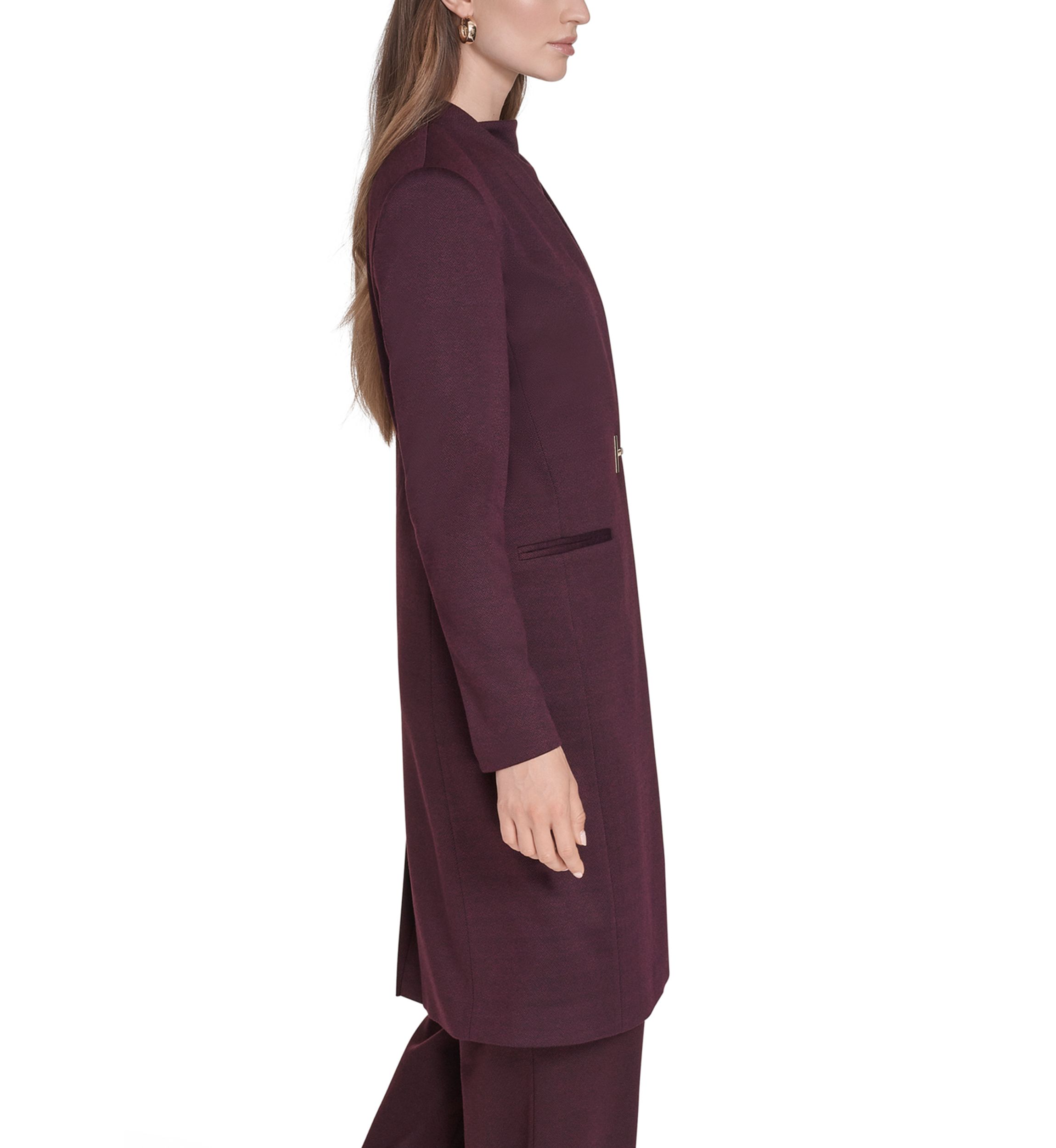 Womens Collarless H-Closure Topper 