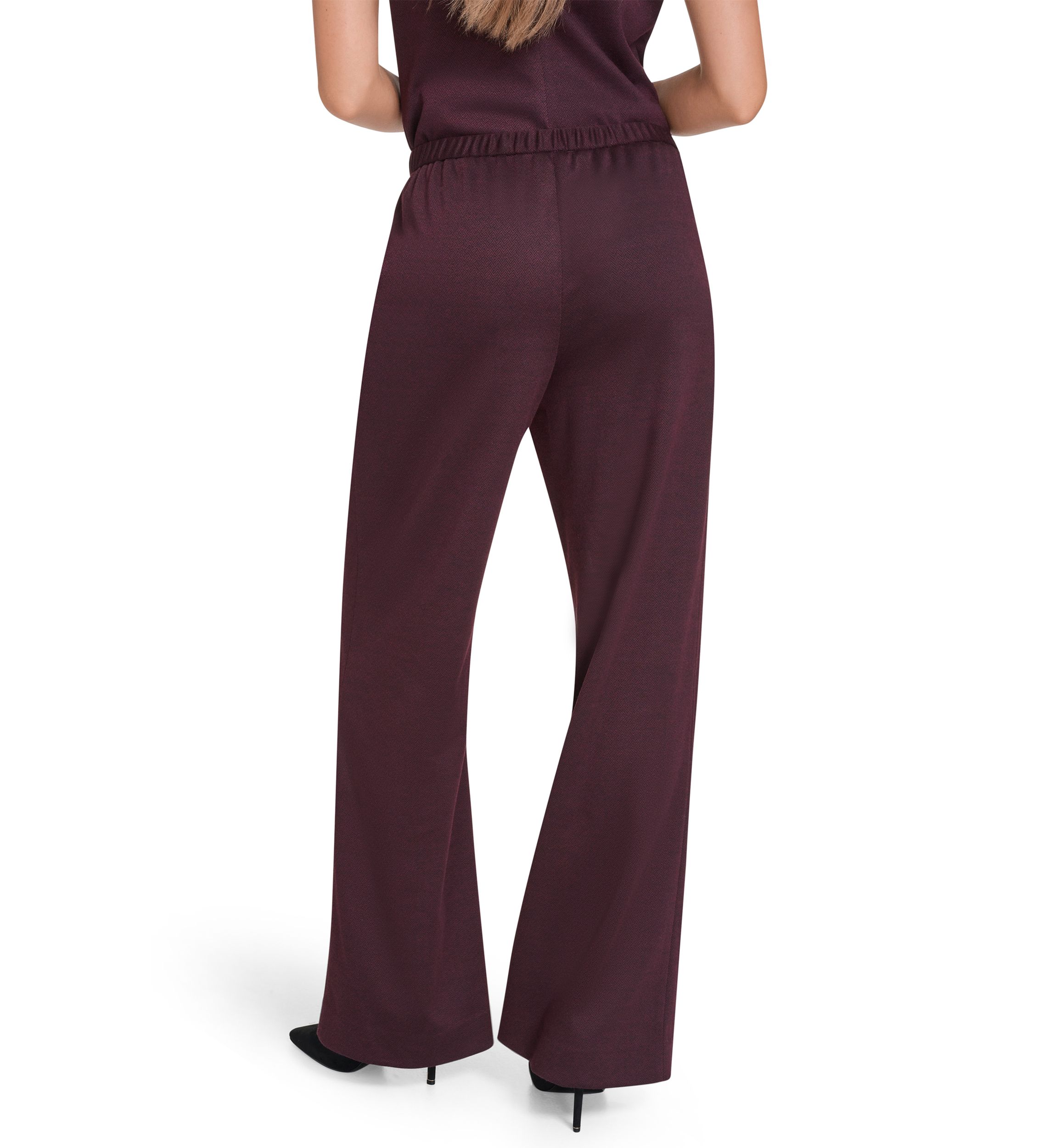 Womens Pull On Wide Leg Pants