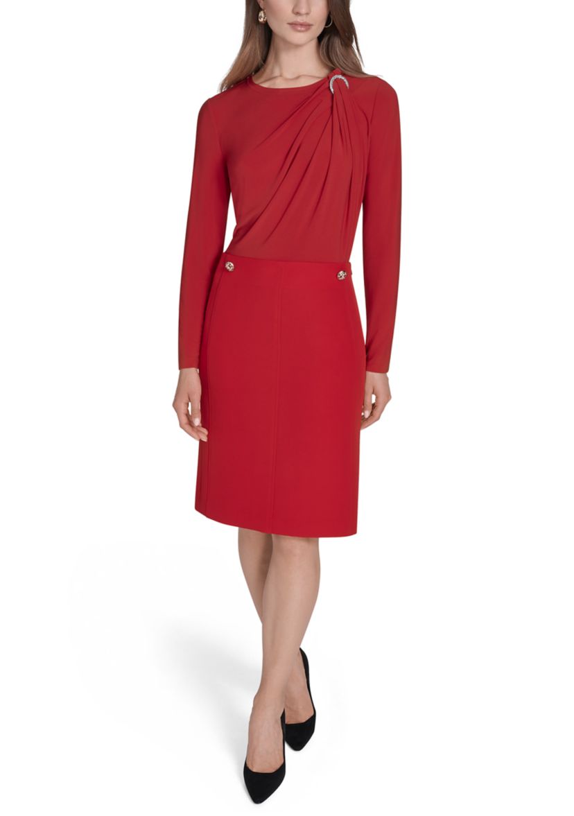 Crystal Embellished Holiday Skirt