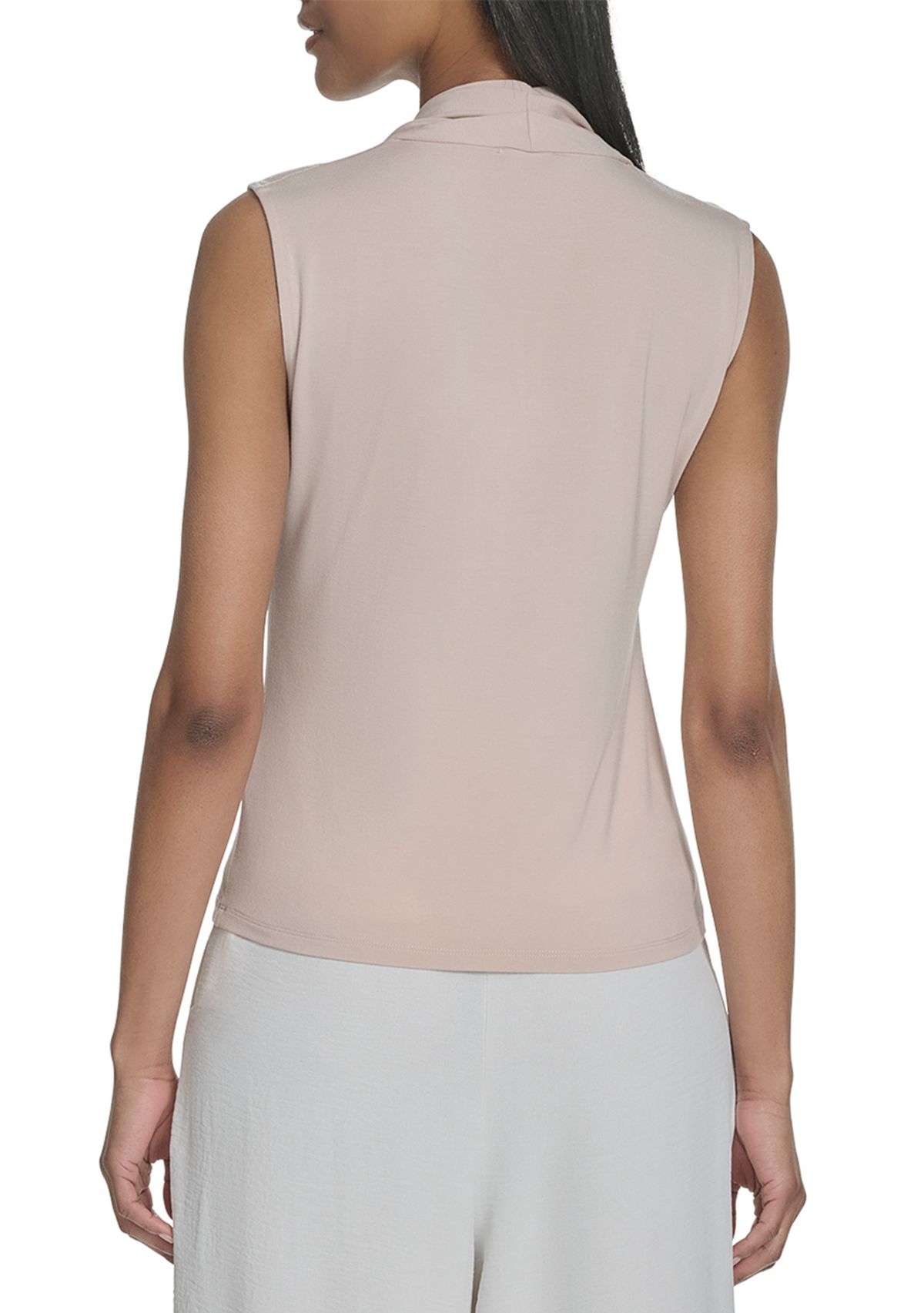 Womens Sleeveless V-Neck Jersey Top