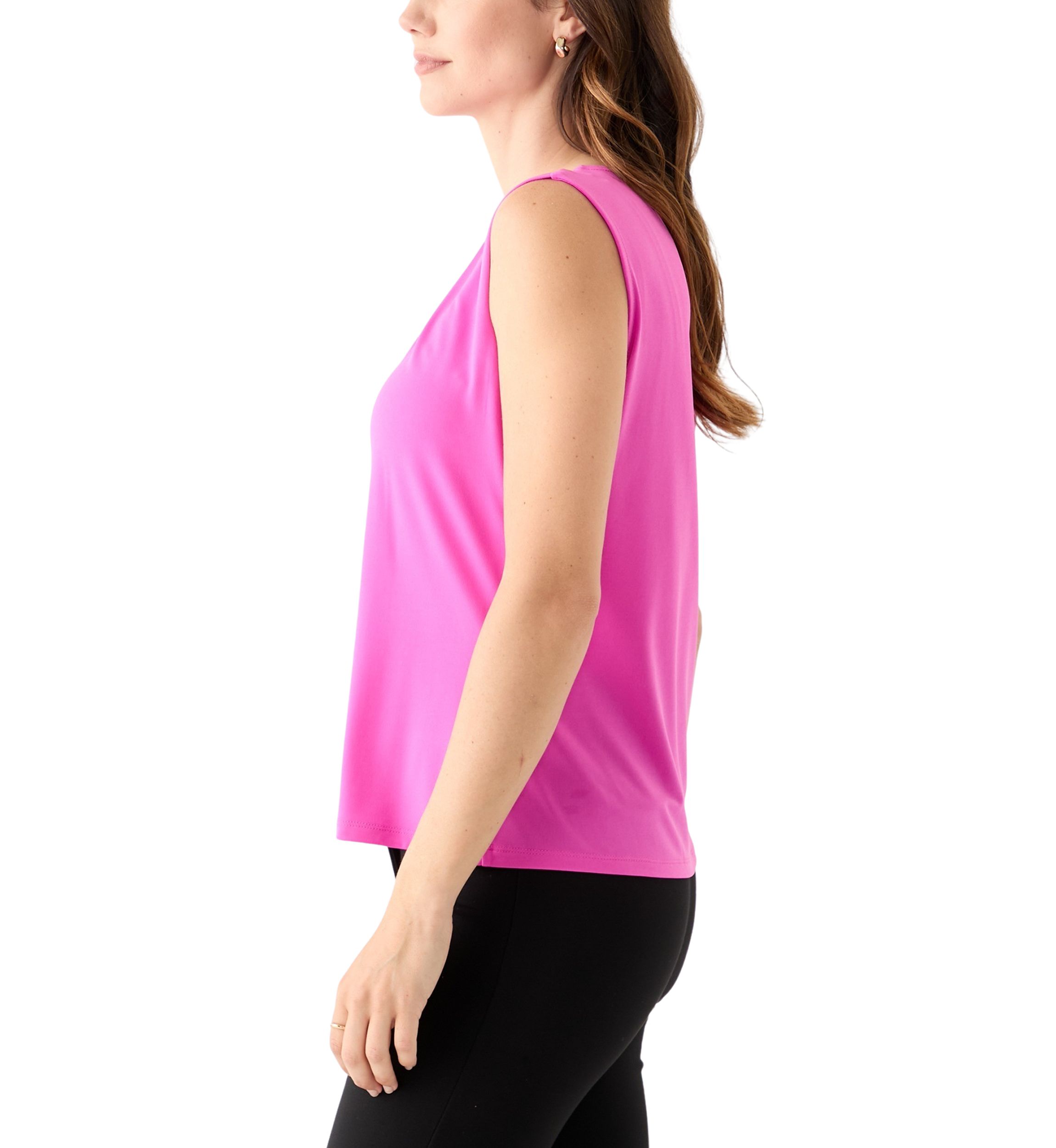 Womens Slanted Chain Jersey Top