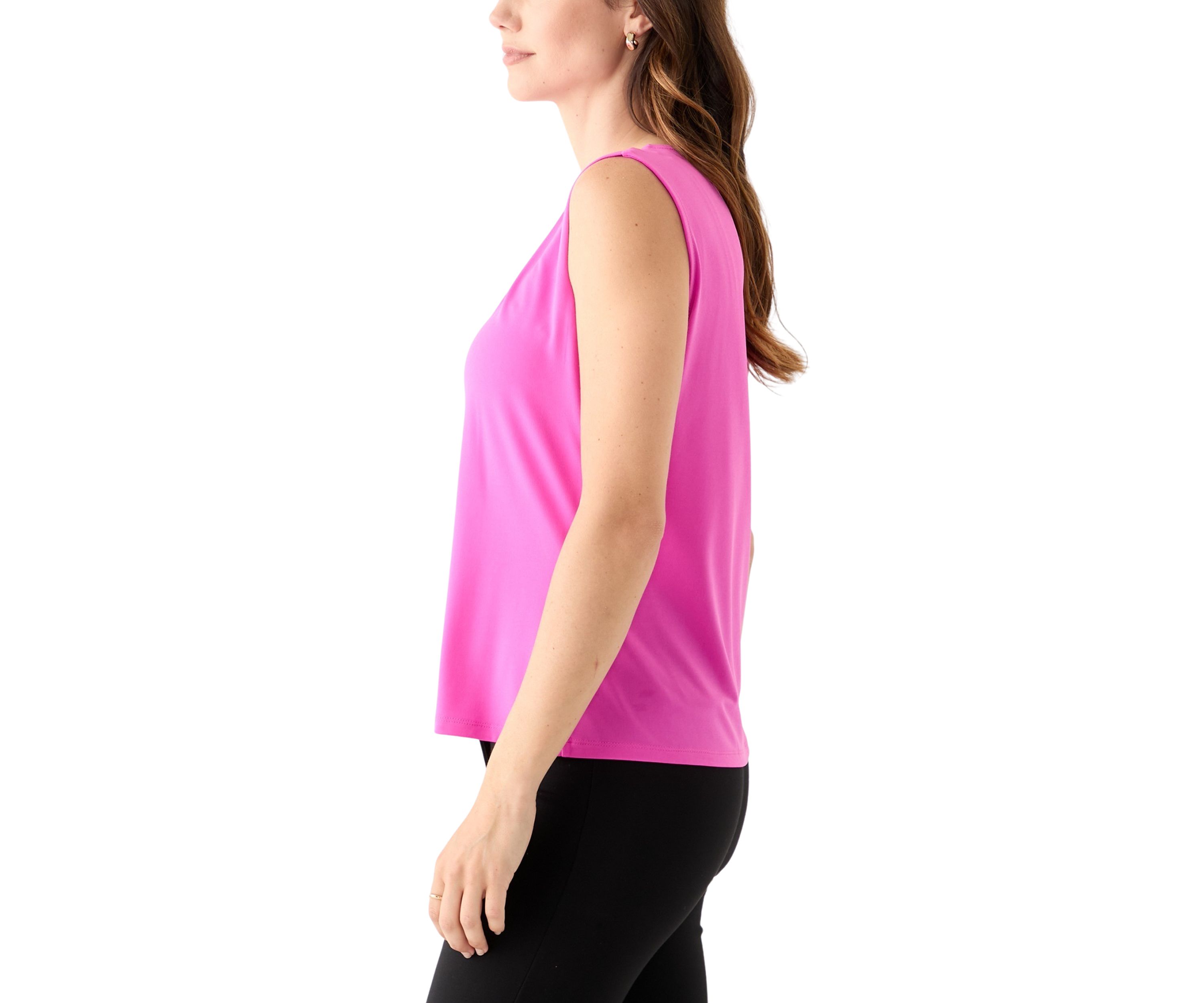 Womens Slanted Chain Jersey Top