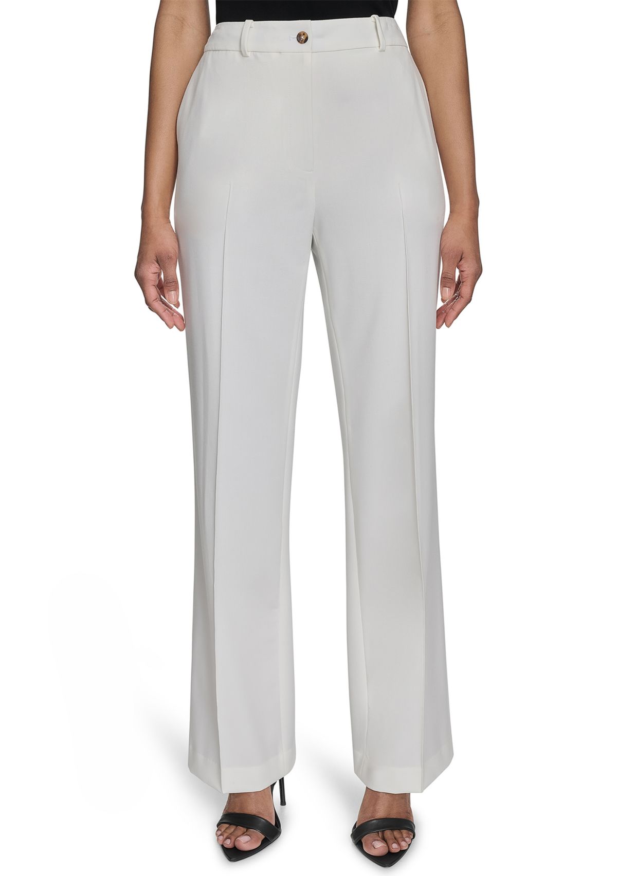 Womens Straight Leg Constructed Pants