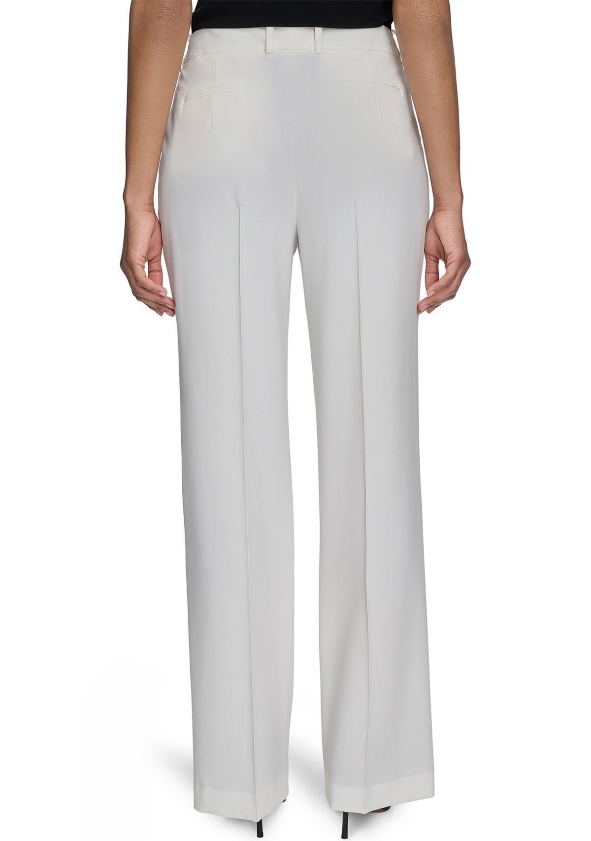 Womens Straight Leg Constructed Pants