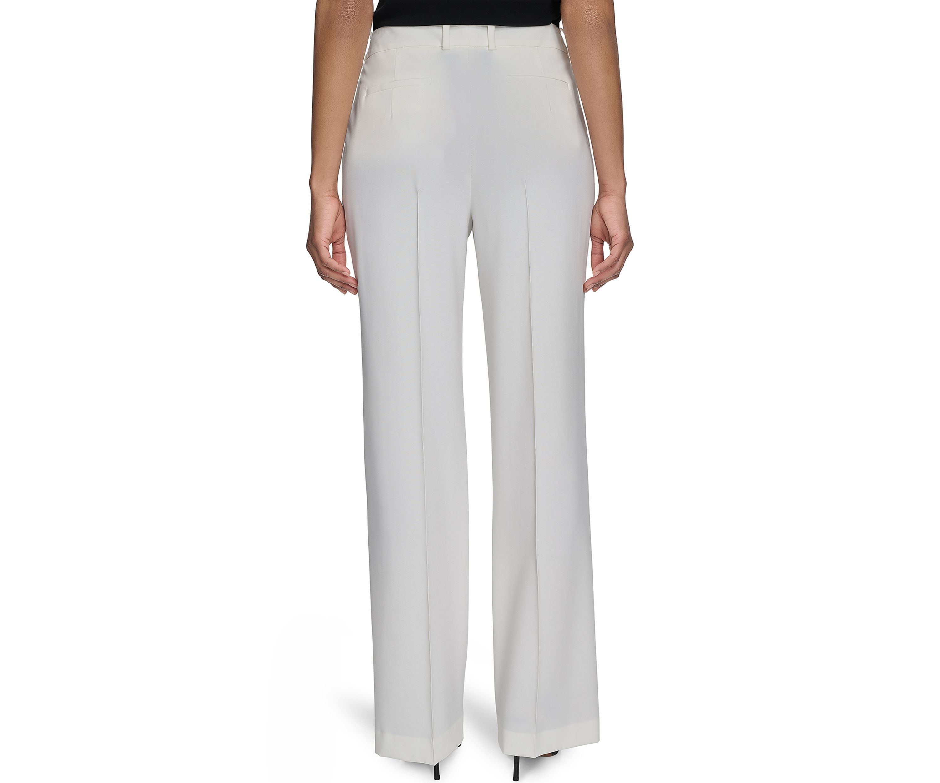 Womens Straight Leg Constructed Pants