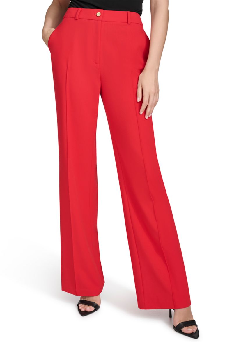 Womens Straight Leg Slash Pocket Pants