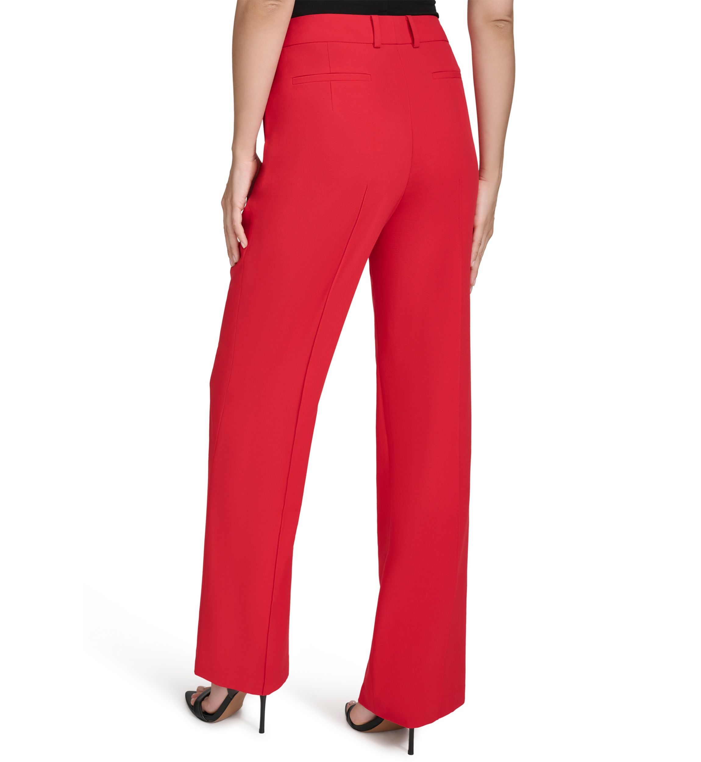 Womens Straight Leg Slash Pocket Pants