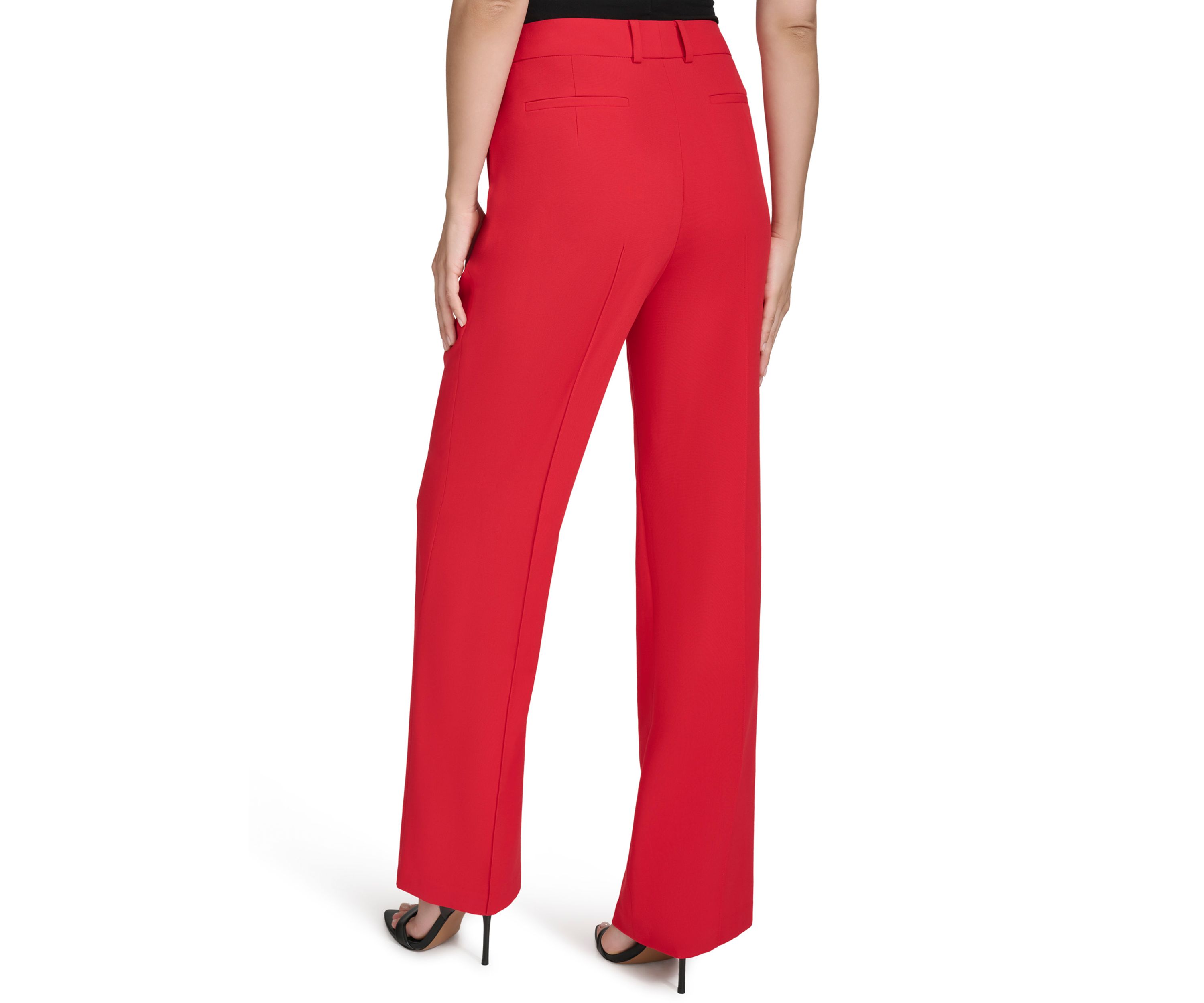 Womens Straight Leg Slash Pocket Pants