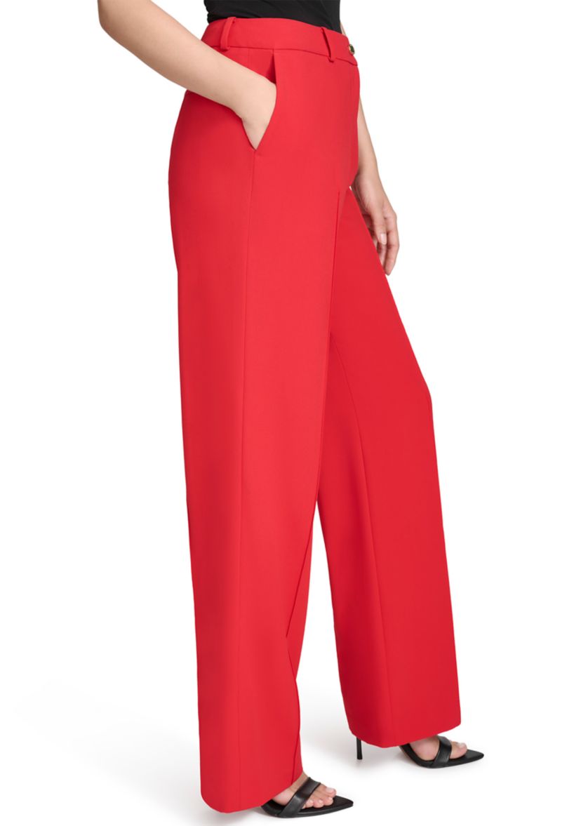 Womens Straight Leg Slash Pocket Pants