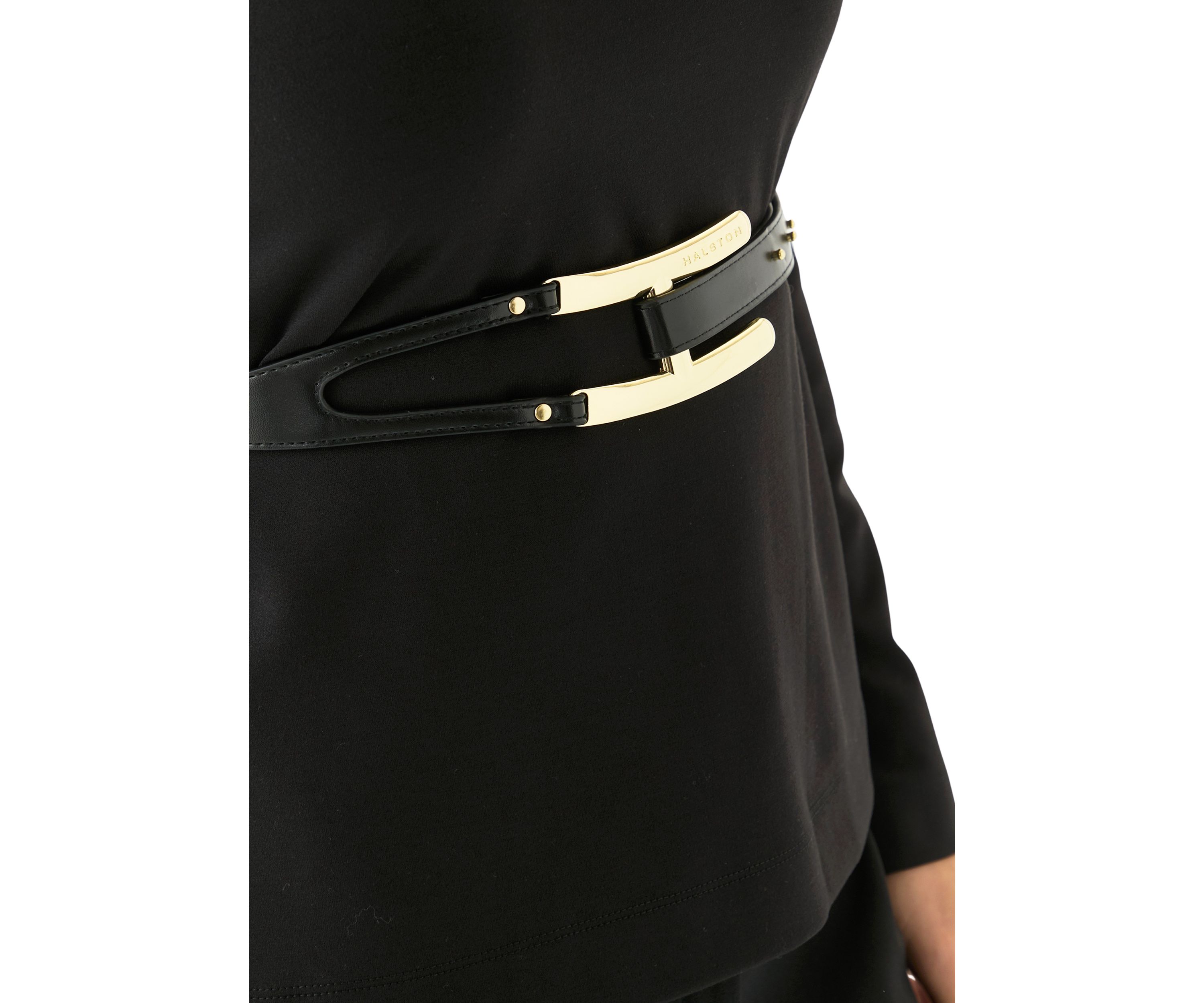 Womens Long Sleeve Belted Top