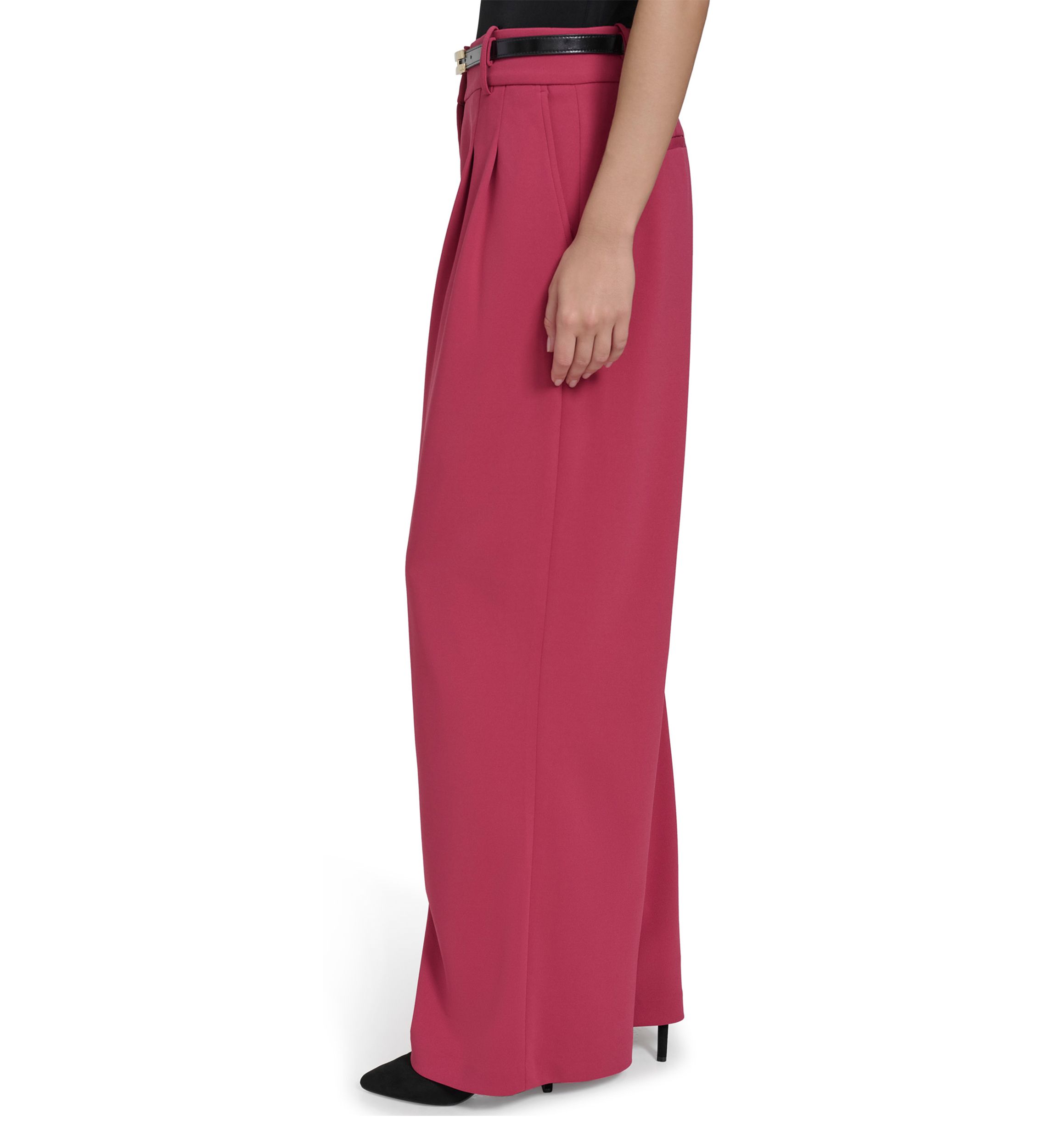 Womens Wide Leg Scuba Pants