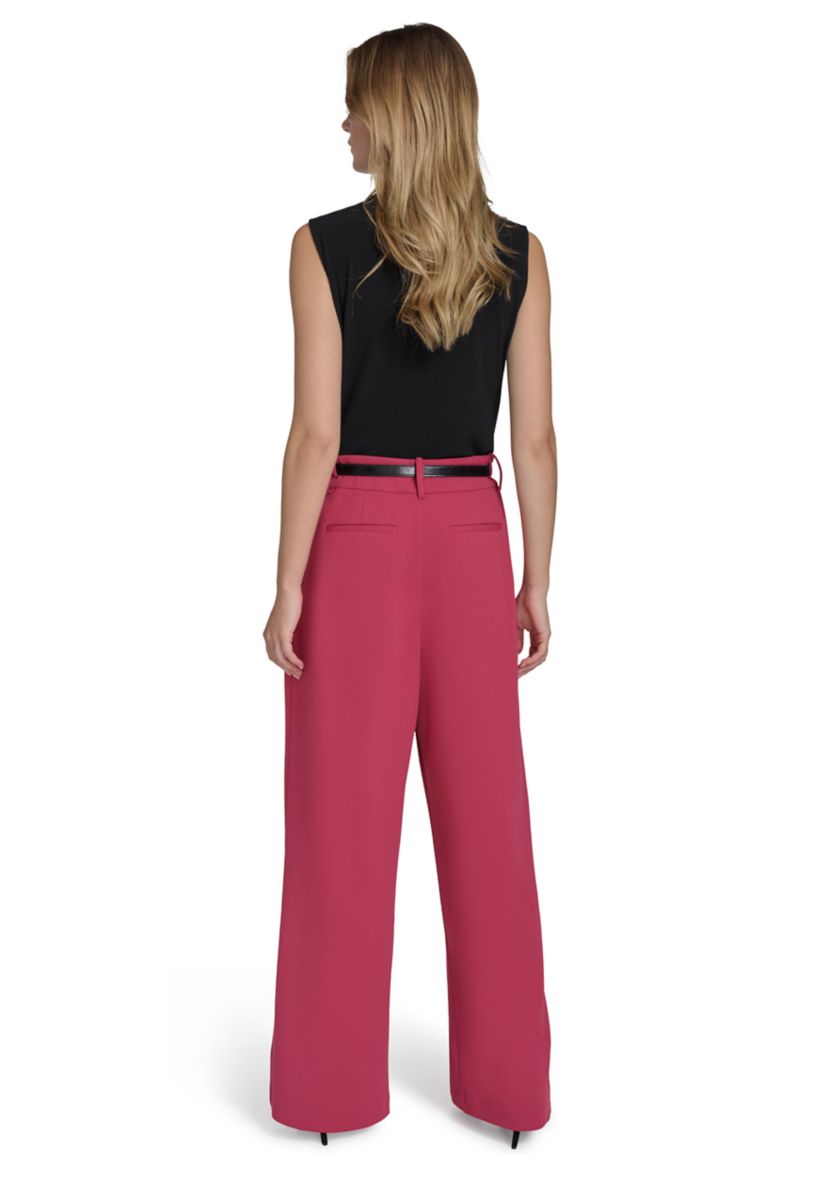 Womens Wide Leg Scuba Pants