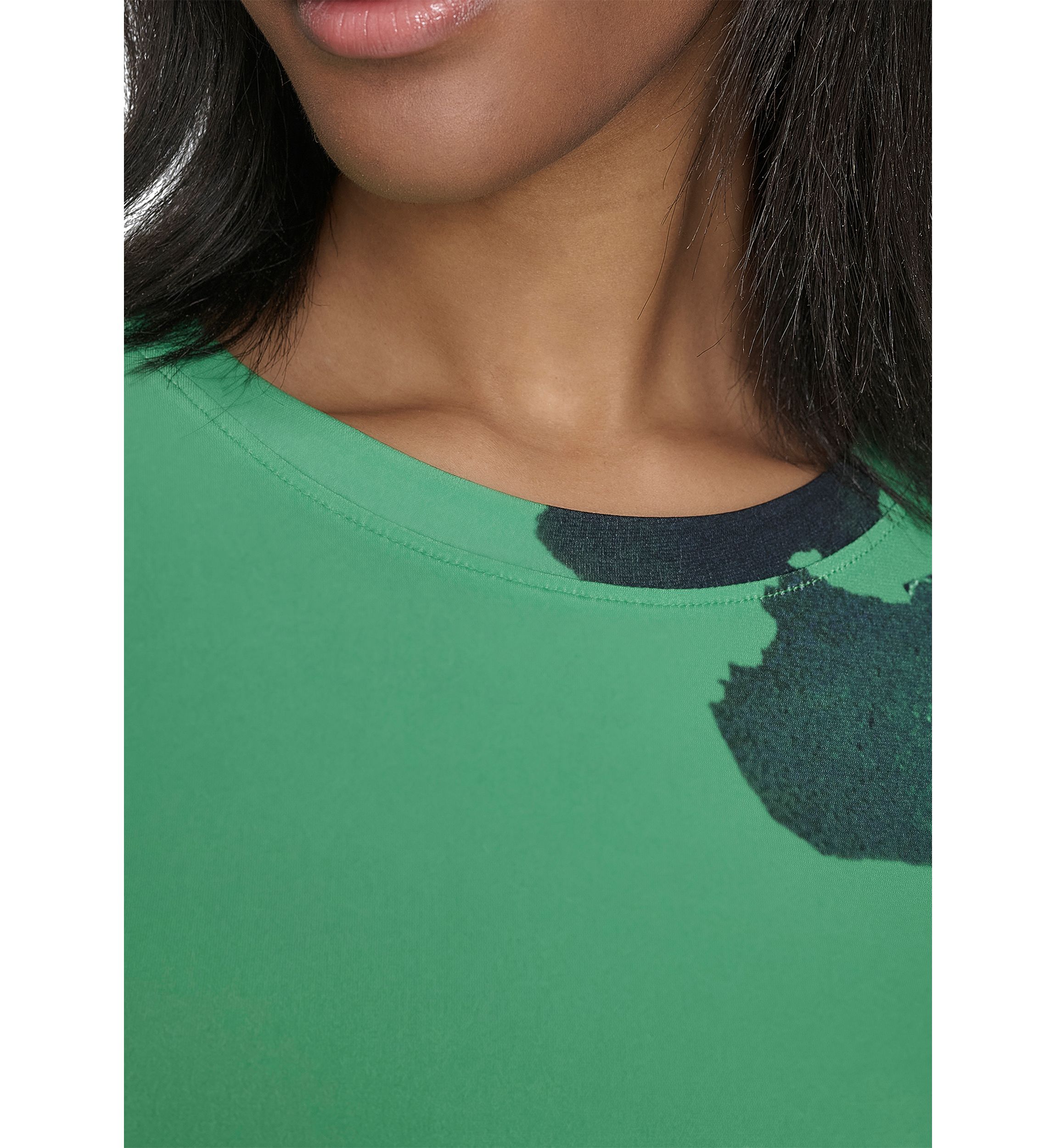 Jersey Twist Front Long Sleeve Top 