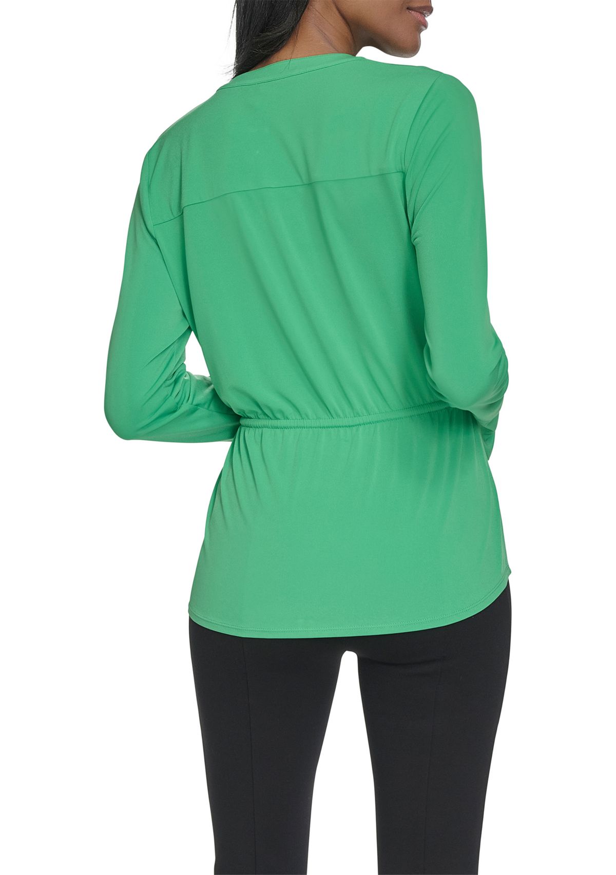 Jersey Button Down Top 