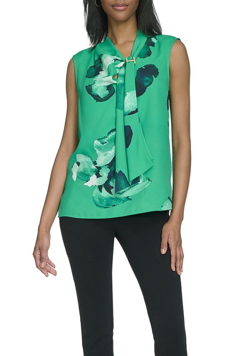 Sleeveless Halter Neck Blouse 