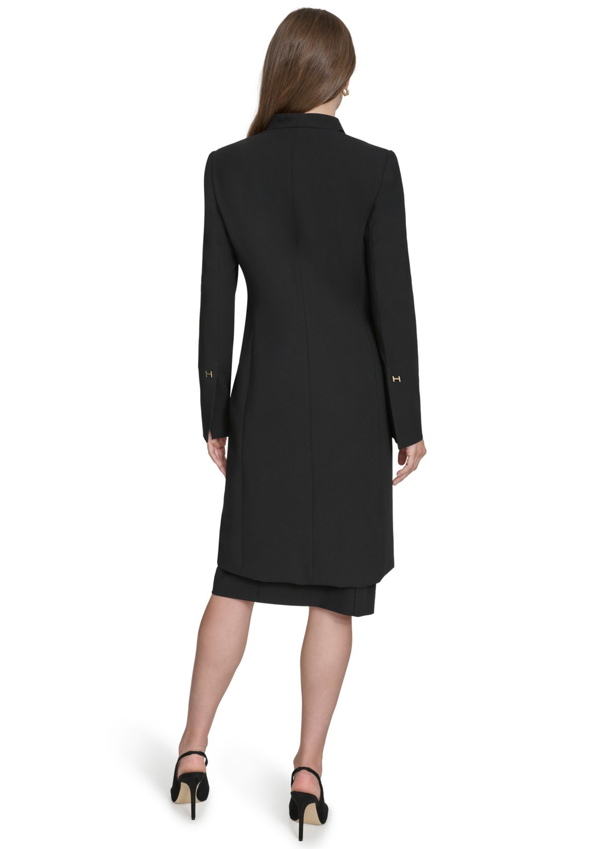 Womens Pintuck Long Jacket