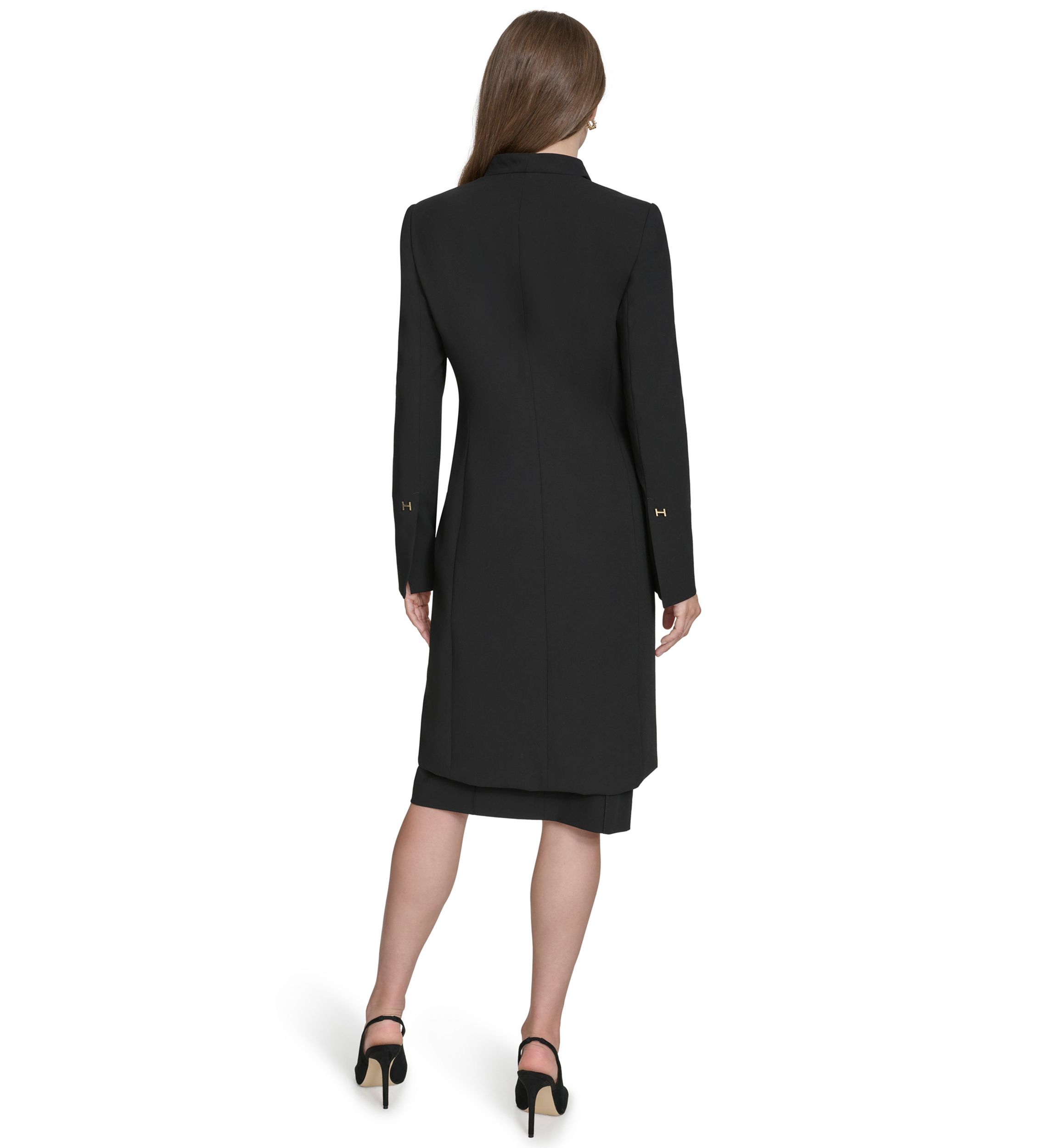 Womens Pintuck Long Jacket