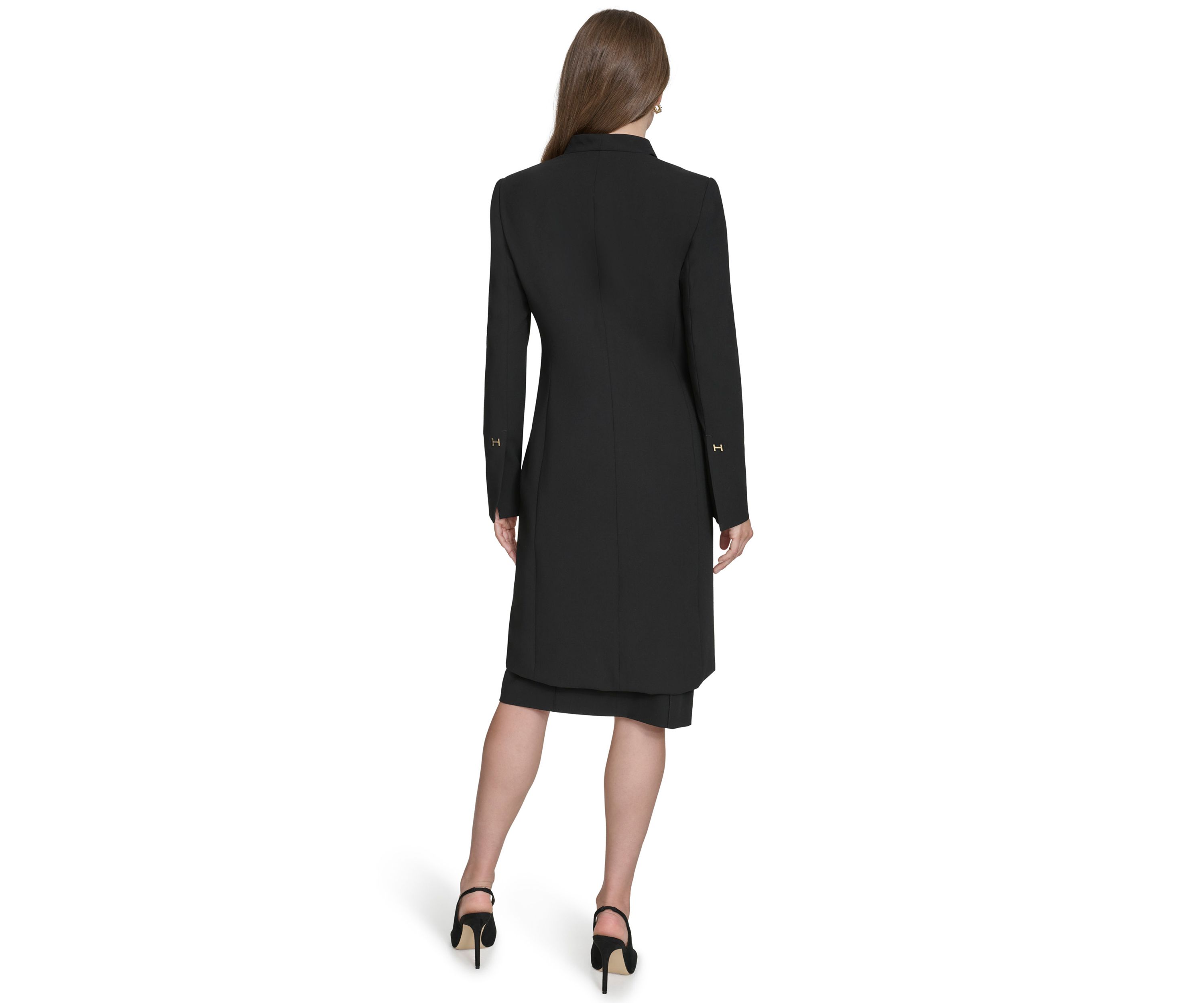 Womens Pintuck Long Jacket