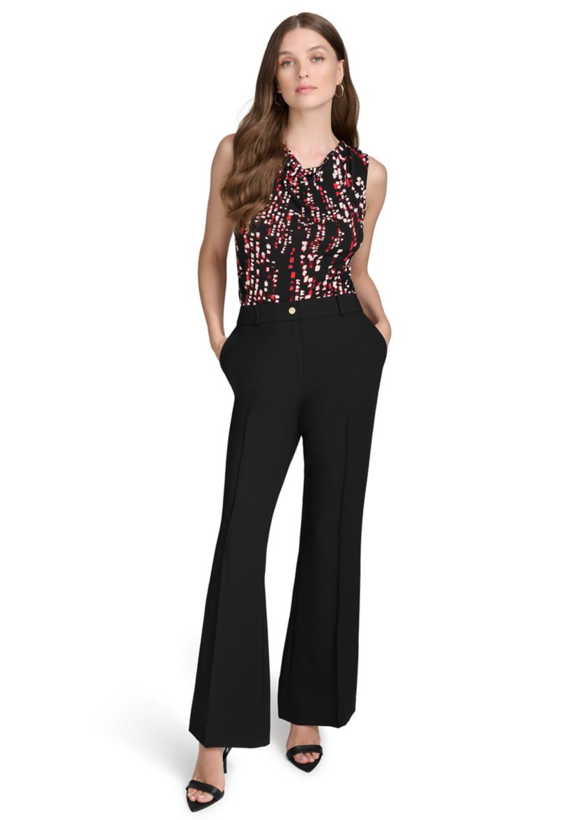 Womens Flare Leg Pants