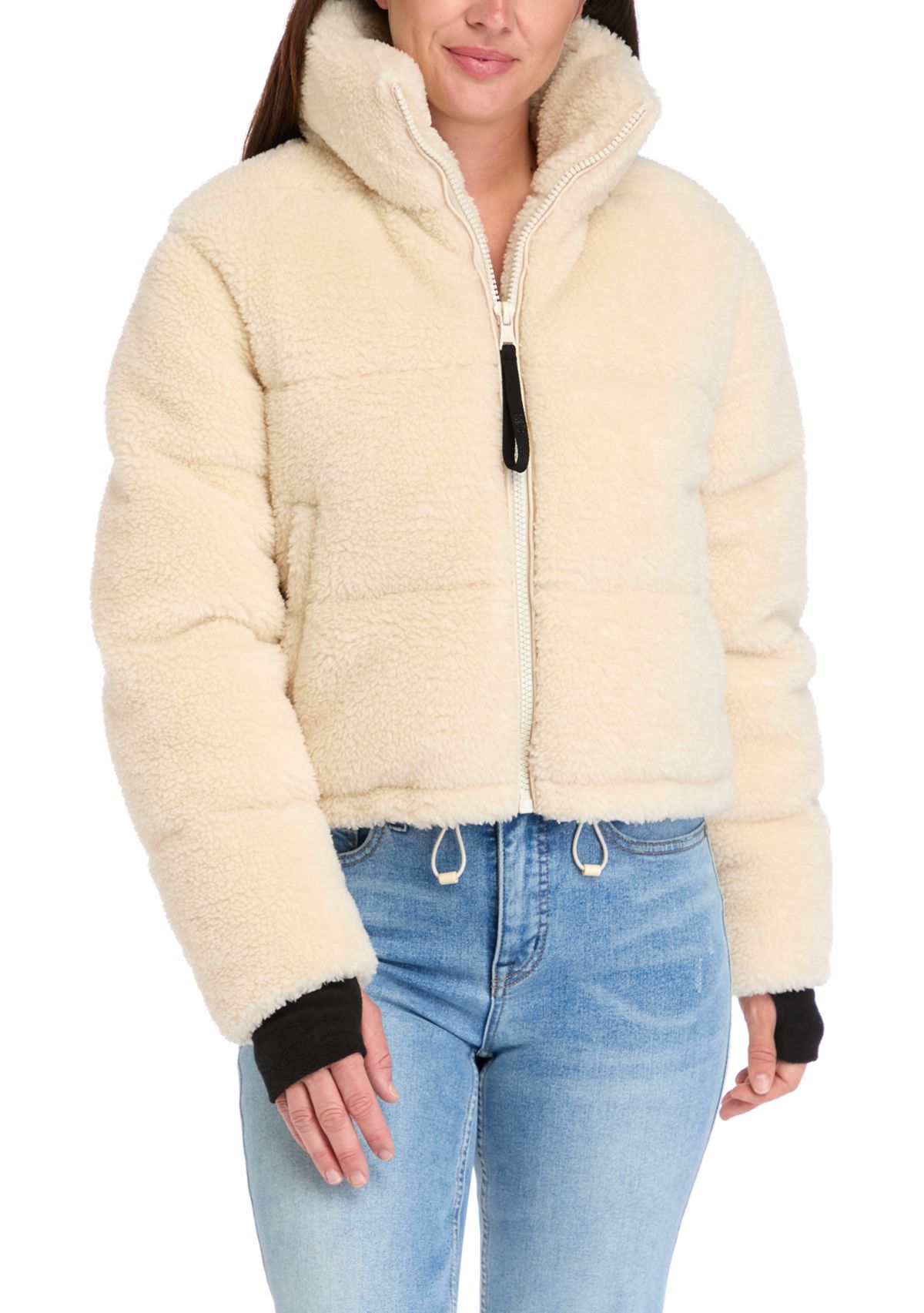 Womens Sherpa Puffer Jacket 