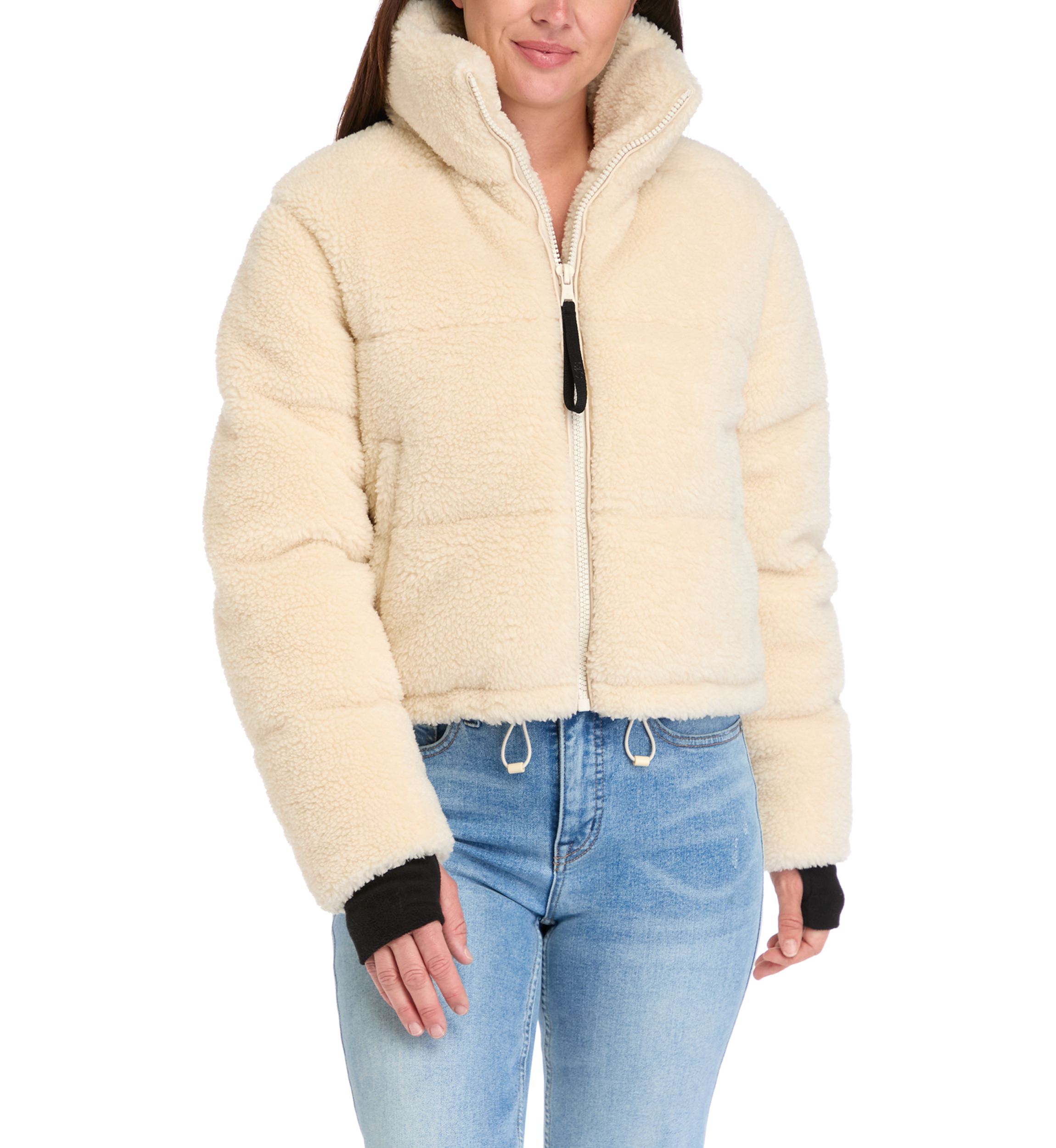 Womens Sherpa Puffer Jacket 