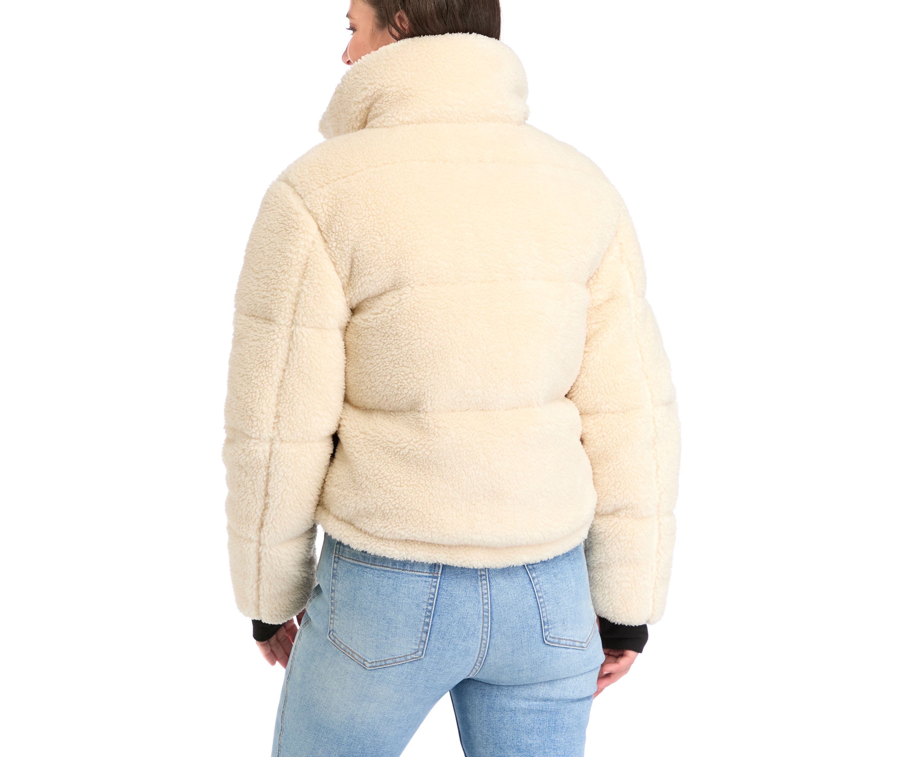 Womens Sherpa Puffer Jacket 