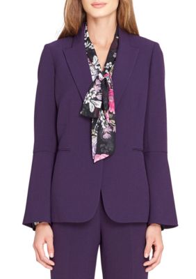 Tahari Asl Notch Collar One Button Jacket Belk 