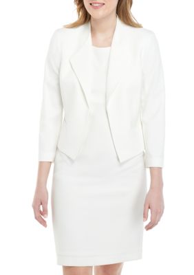 nine west wide lapel fly away jacke