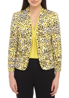 nine west wide lapel fly away jacke