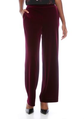 silver velvet pants