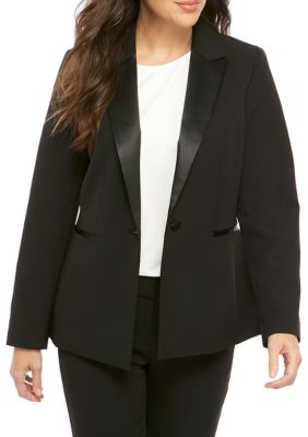 Nine West Women's One Button Tuxedo Jacket | belk