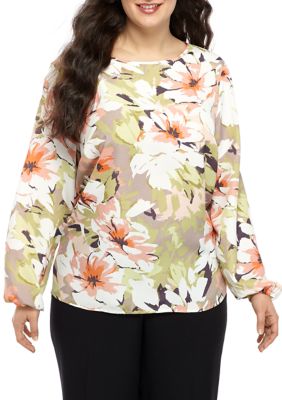 Nine West Plus Size Floral Blouse | belk