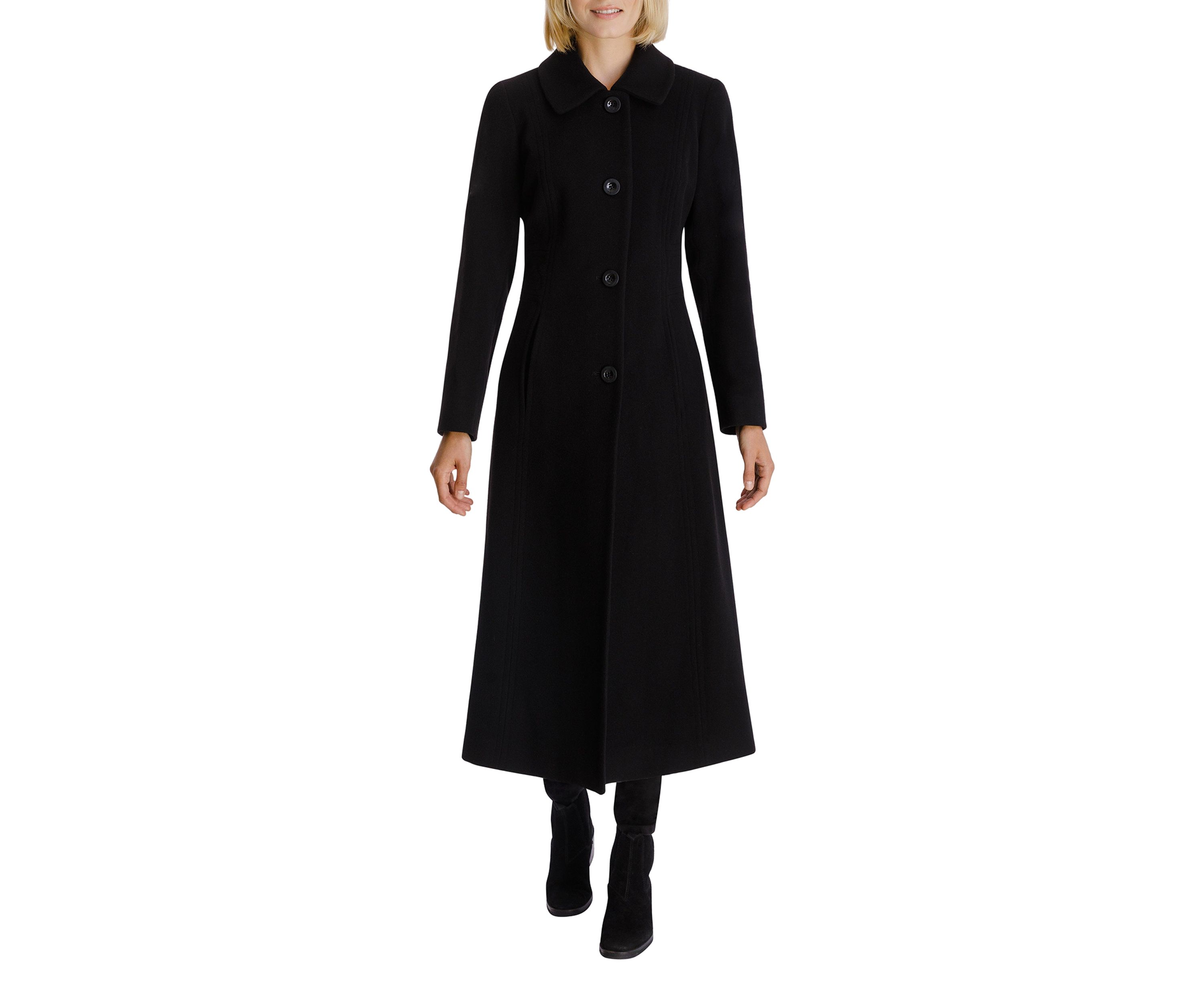 Womens Maxi Cashmere Blend Coat