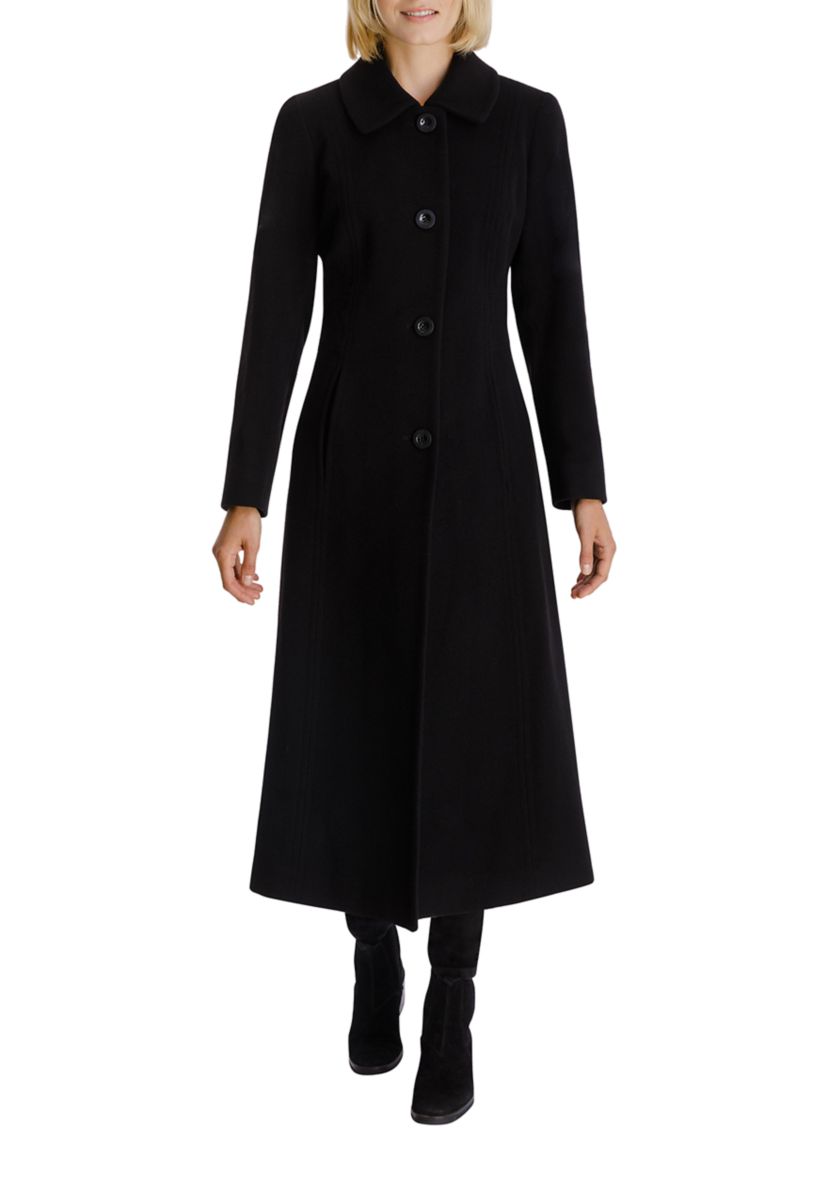 Womens Maxi Cashmere Blend Coat