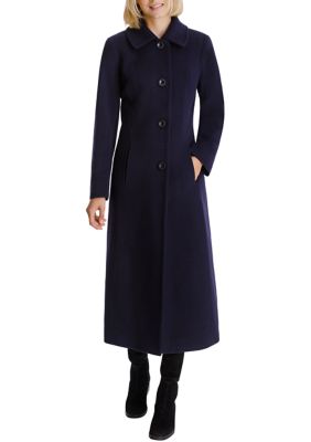 Anne klein maxi coat best sale