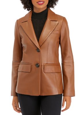 Belk leather best sale jacket womens