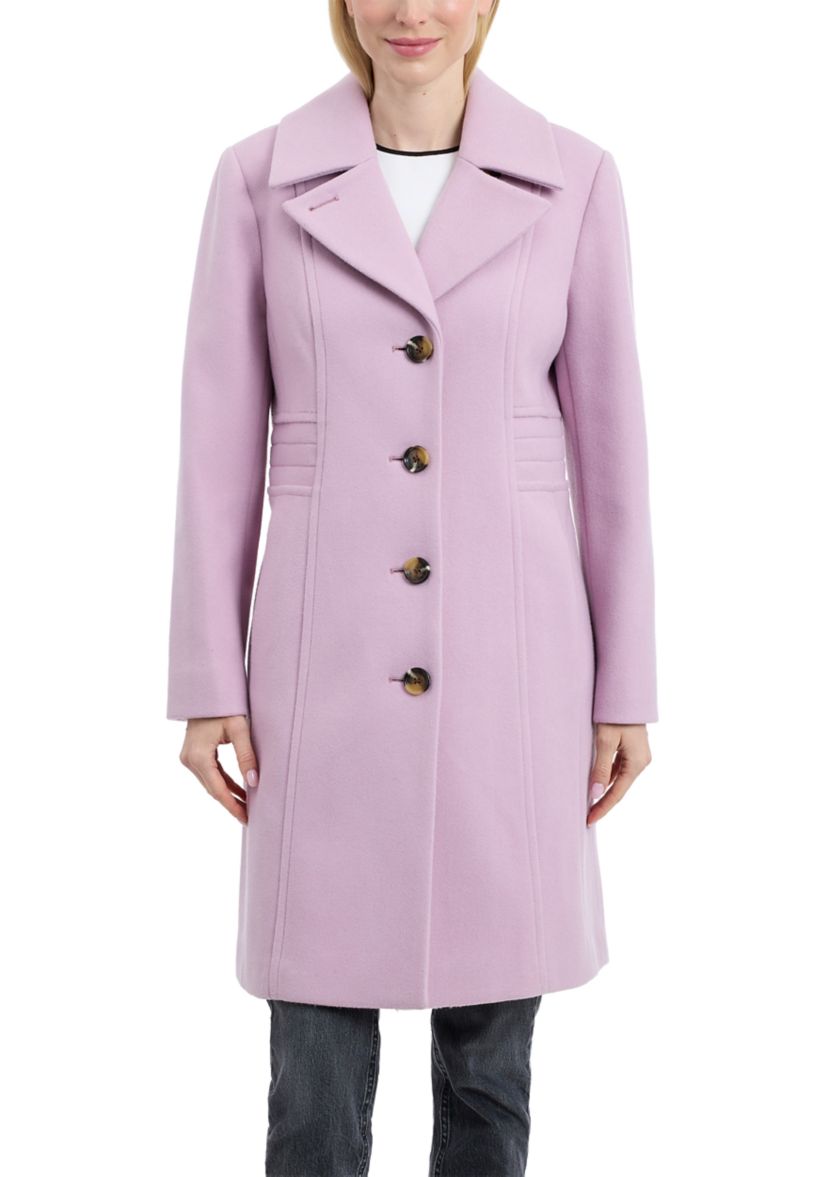 Womens Single Breasted Wool Walkers Flair Coat