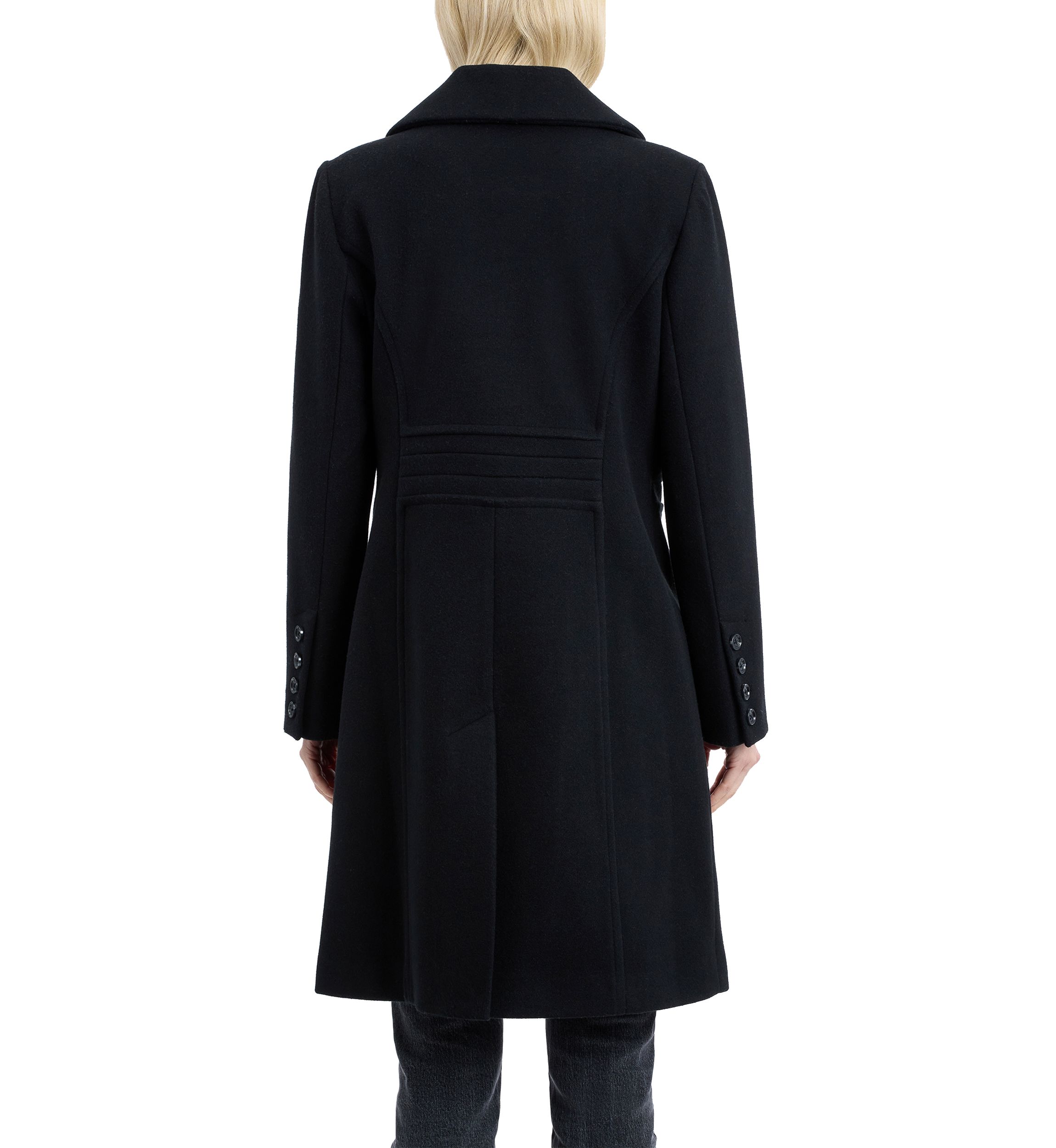 Womens Single Breasted Wool Walkers Flair Coat