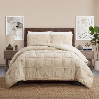 Riley Pleated 3-Piece Comforter Set