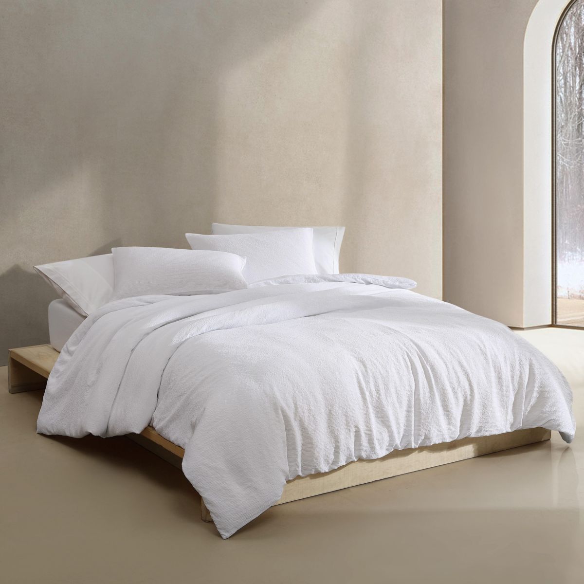 Seersucker Microfiber Comforter-Sham Set